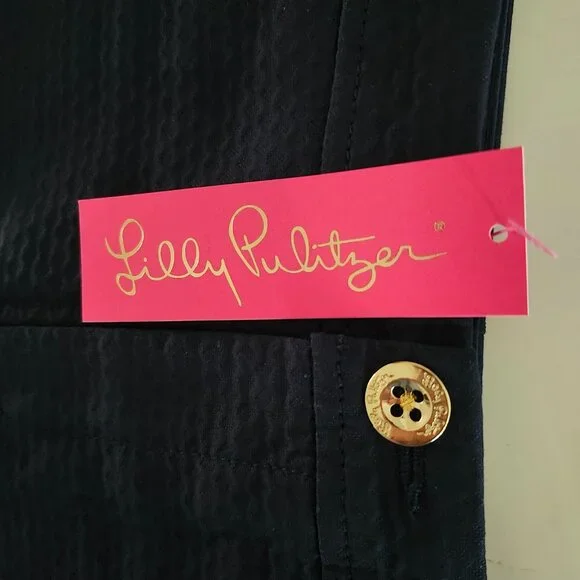 Lilly Pulitzer Women's Collette Scallop navy Skort Size 4 $84 price tag new tags - Picture 3 of 7